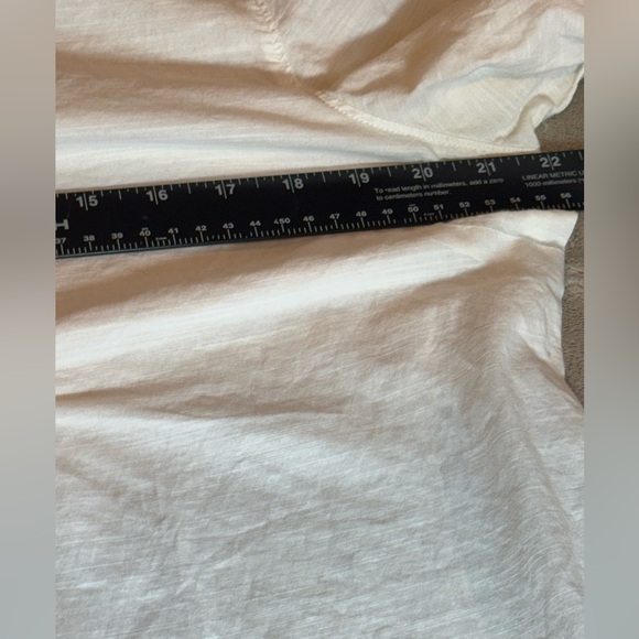 Eddie Bauer White Three-quarter Length Sleeve Relaxed Button Up Cotton Tunic L - Picture 6 of 8